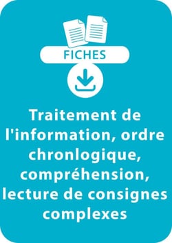 Lecture CE1 - 5. Traitement de l'information, ordre chronlogique, compréhension, lecture de consignes complexes - Un lot de12 fiches à télécharger