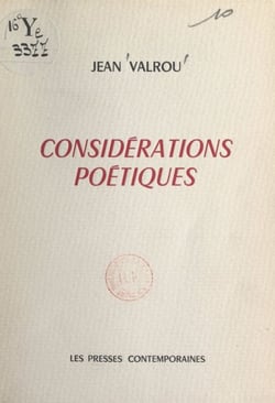 Considérations poétiques