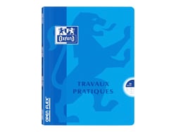 1 cahier de travaux pratiques polypro - 17 x 20 cm - Openflex - Oxford - 40 pages unies et 40 pages grands carreaux - Coloris assortis