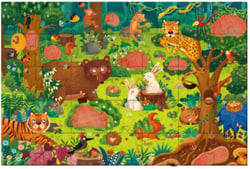 Puzzle 42 pièces - Detective forêt