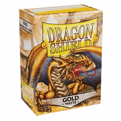 Protèges cartes x100 - Dragon Shield - Or mat