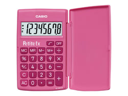 Calculatrice scolaire Casio - Primaire - Petite FX - Rose
