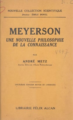 Meyerson - Une nouvelle philosophie de la connaissance