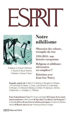 Esprit mars-avril 2014 - Notre nihilisme