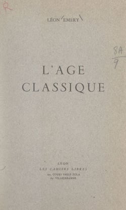 L'âge classique