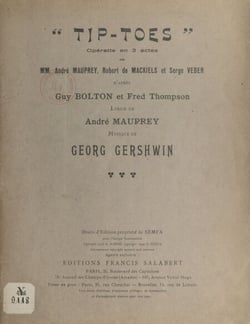 Tip-Toes - Opérette en trois actes