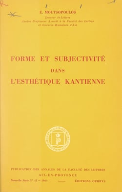 Forme et subjectivité dans l'esthétique kantienne