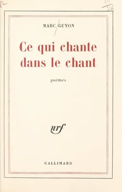 Ce qui chante dans le chant