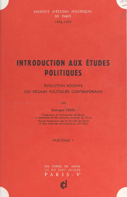 Introduction aux études politiques - Évolution récente des régimes politiques contemporains