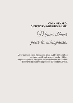 Menus d'hiver adaptés à la ménopause.