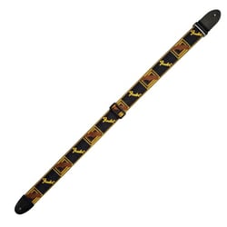 Fender - Sangle guitare - Noir, jaune et marron