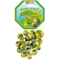 Filet de 20 billes + 1 calot - Boa vert