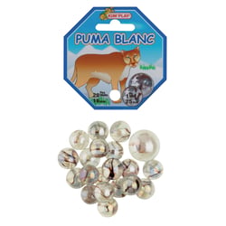Jeu de 20 billes et 1 calot - Puma Blanc - Kim Play