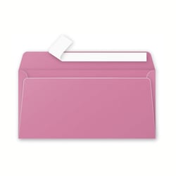 20 enveloppes Pollen 110x220 mm - Rose hortensia