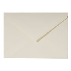 20 enveloppes Lalo vélin pur coton gommées - 162x229 mm - 125g - Crème 