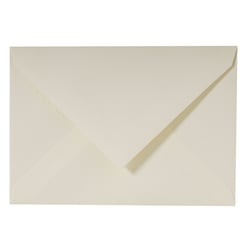 20 enveloppes Lalo vélin pur coton gommées - 114x162 mm - 125g - Crème