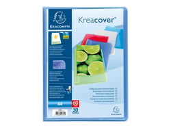 Protège-documents - 21x29,7 cm - 40 vues - Chromaline - Bleu Clair - Exacompta