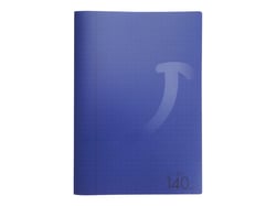 Cahier polypro 21 x 29,7 cm 140 pages grands carreaux Cultura - Bleu marine