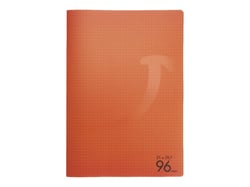 Cahier 96 pages petits carreaux A4 21 x 29,7 cm Polypropylène Cultura Orange