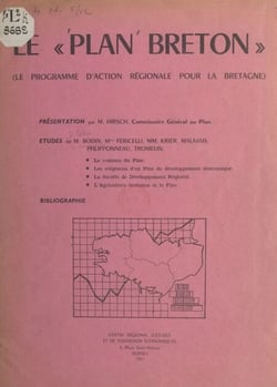 Le plan breton - Le programme d'action régionale pour la Bretagne