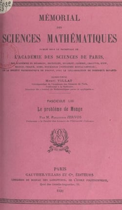 Le problème de Monge