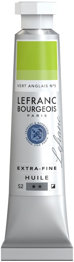 Peinture à l'huile Lefranc Bourgeois - Extra-fine - 20ml - Vert anglais n°5