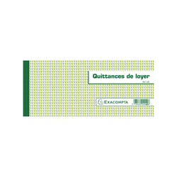 Manifold Exacompta - Quittances de loyer - 10,1x16,5cm - 50 feuillets