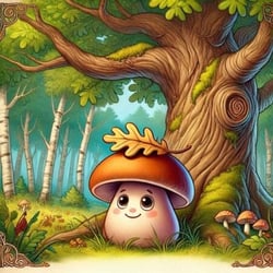 Autumn Friends: Mushroom and Leafy
