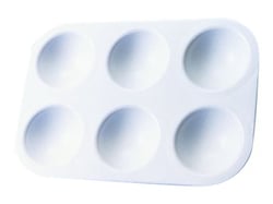 Palette plastique rectangulaire 6 alvéoles