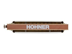 Hohner Chromonica Super - Harmonica chromatique - A clé - 12 trous - bois de poirier - laqué - brun