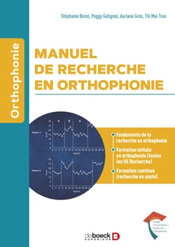 Manuel de recherche en orthophonie : Formation initiale et continue, Toutes les UE Recherche - Fondements de la recherche en orthophonie, Formation initiale et continue, Toutes les UE Recherche