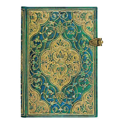 Carnet a couverture rigide chroniques turquoises - mini - ligne - 240 p.