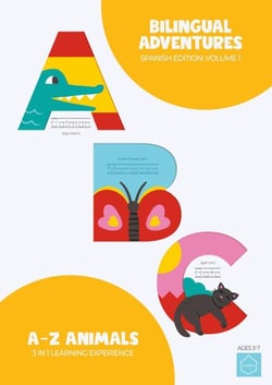 Bilingual Adventures, Spanish Edition: Volume One | A-Z Animals | 3 in 1 Learning Experience - Bilingual Adventures: Spanish Edition, #1