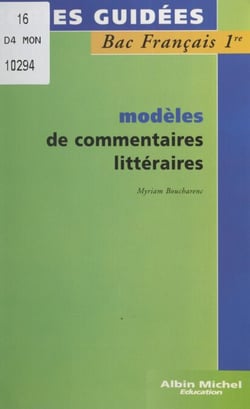 Modèles de commentaires littéraires