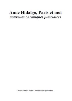 Anne Hidalgo, Paris et moi - nouvelles chroniques judiciaires