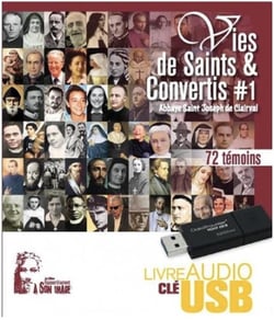 Vies de saints et convertis Tome 1 - coffret audio clé USB (USB3)