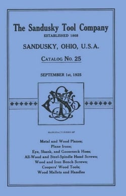 Sandusky Tool Co. 1925 Catalog - Catalog No. 25, September 1st, 1925