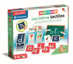 Les lettres tactiles - Montessori