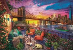 Puzzle 3000 pièces - High Quality Collection - Manhattan Balcony Sunset