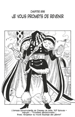 One Piece édition originale - Chapitre 898 - Je vous promets de revenir
