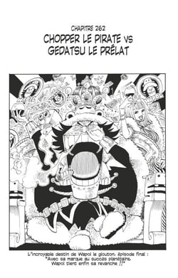 One Piece édition originale - Chapitre 262 - Chopper le pirate VS Gedatsu le prélat