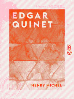 Edgar Quinet - Conférence faite à l'Université populaire de Lyon
