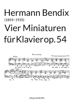 Vier Miniaturen op. 54 - für Klavier