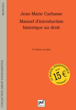 Manuel d'introduction historique au droit