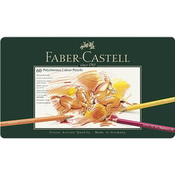 Boîte en métal Faber-Castell - Polychromos - 60 crayons