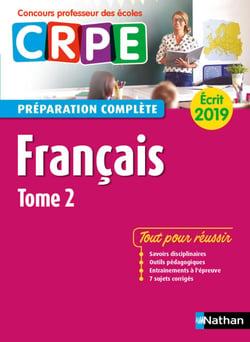 Français - Tome 2 - Ecrit 2019 - Préparation complète - CRPE - Format : ePub 3