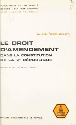 Le droit d'amendement dans la constitution de la Ve République - Étude pratique de son utilisation pour l'élaboration de la loi d'orientation foncière