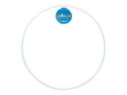 Anneau en métal blanc Créalia - 15cm