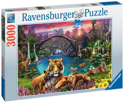 Puzzle Tigres au lagon - 3000 pièces