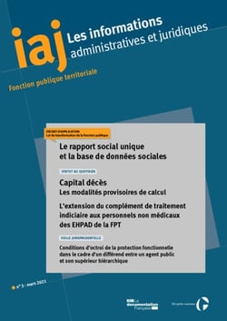 IAJ : Le rapport social unique et la base de données sociales - Mars 2021